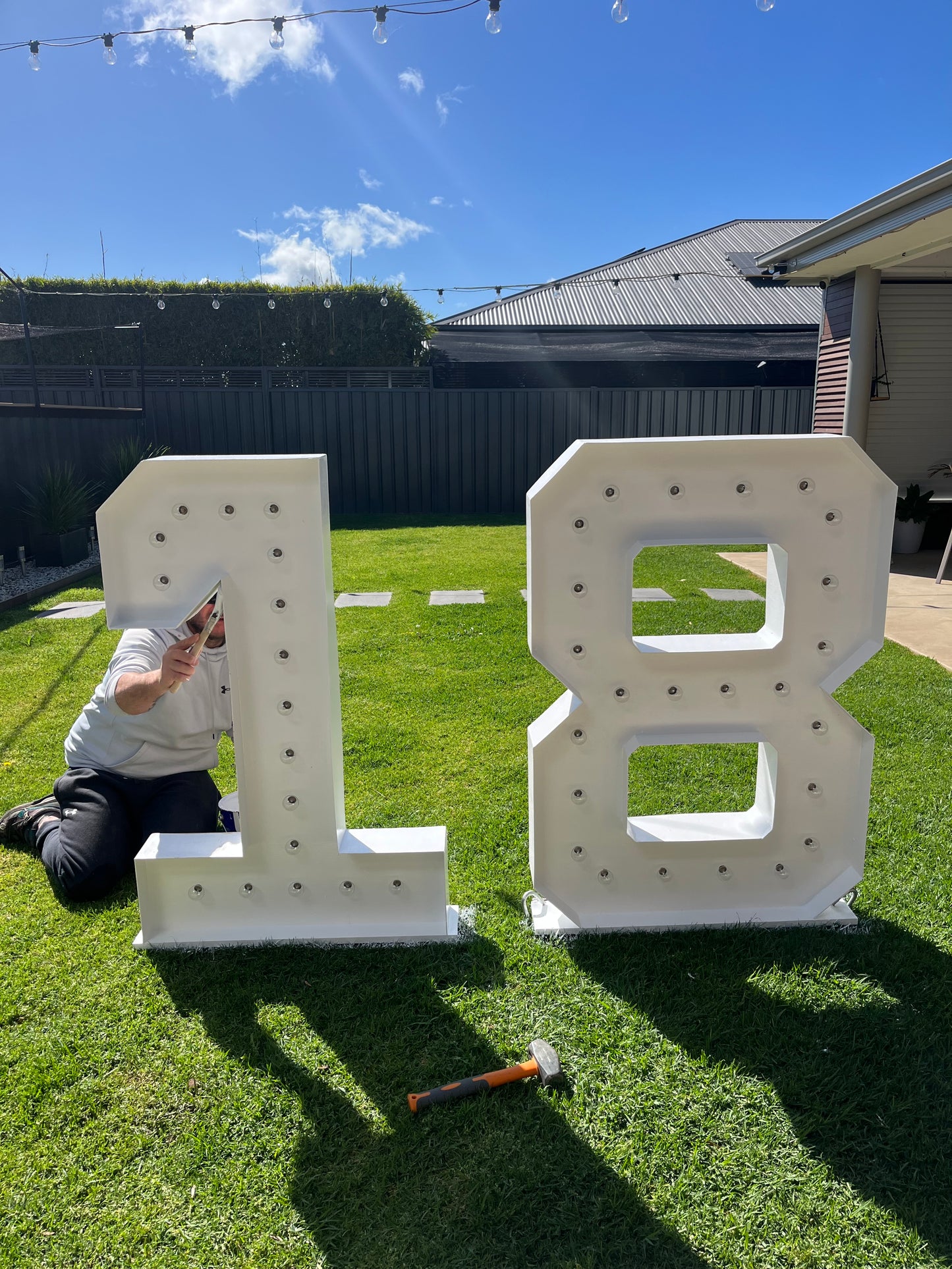 Light up Giant Numbers for Hire