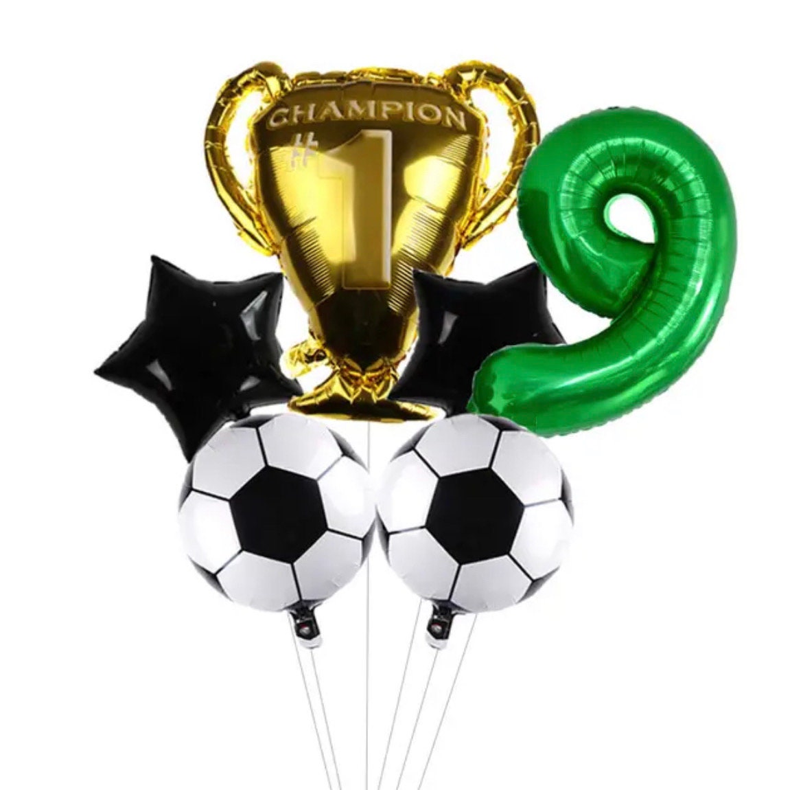 Soccer Football Balloon Kit 9th Birthday Number Party DIY Decorations BN13