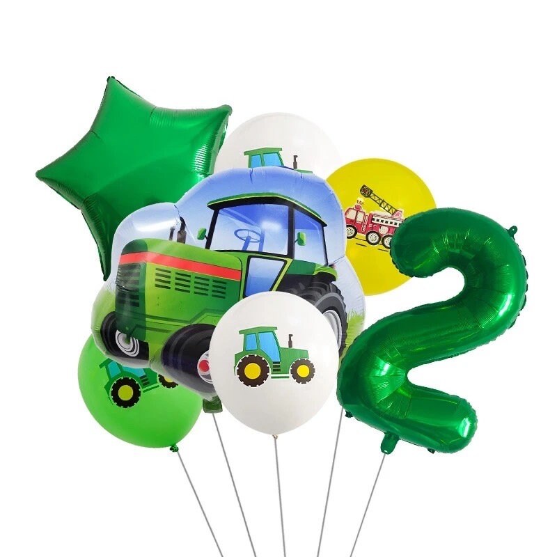 Tractor Farm Balloon Kit Birthday Number Party DIY Decorations BN23