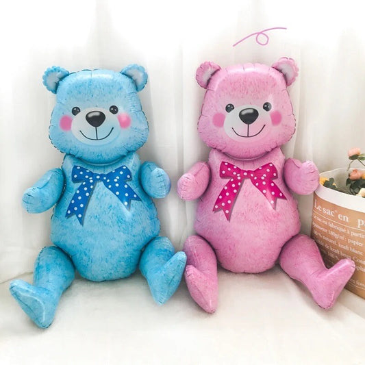 Blue Pink Bear Balloon Baby Shower Number Party DIY Decorations BN25