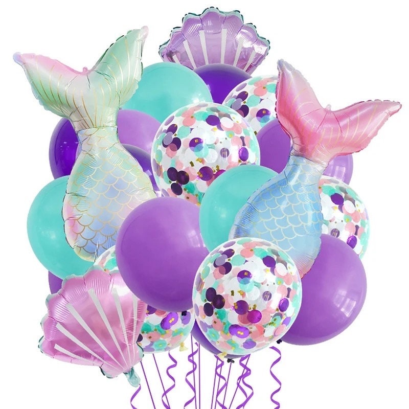 Mermaid Balloon Kit Birthday Number Party DIY Decorations BN24