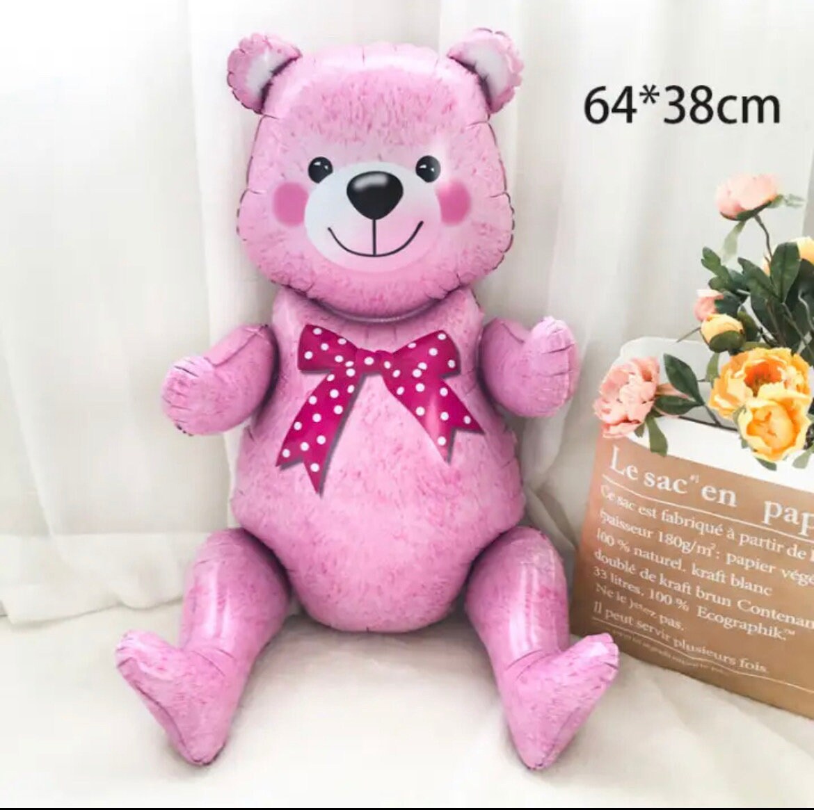 Blue Pink Bear Balloon Baby Shower Number Party DIY Decorations BN25