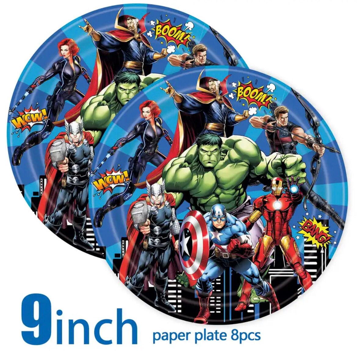 Marvel Avengers Superheroes Plates Napkins Tablecloth Party Supplies Graduation Birthday Baby Shower Party DIY