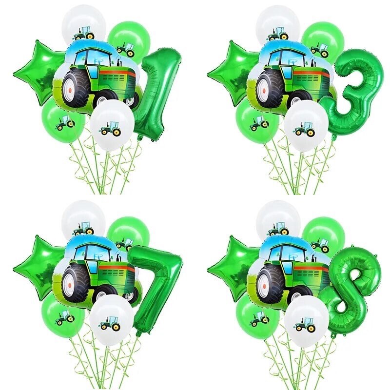 Tractor Farm Balloon Kit Birthday Number Party DIY Decorations BN23