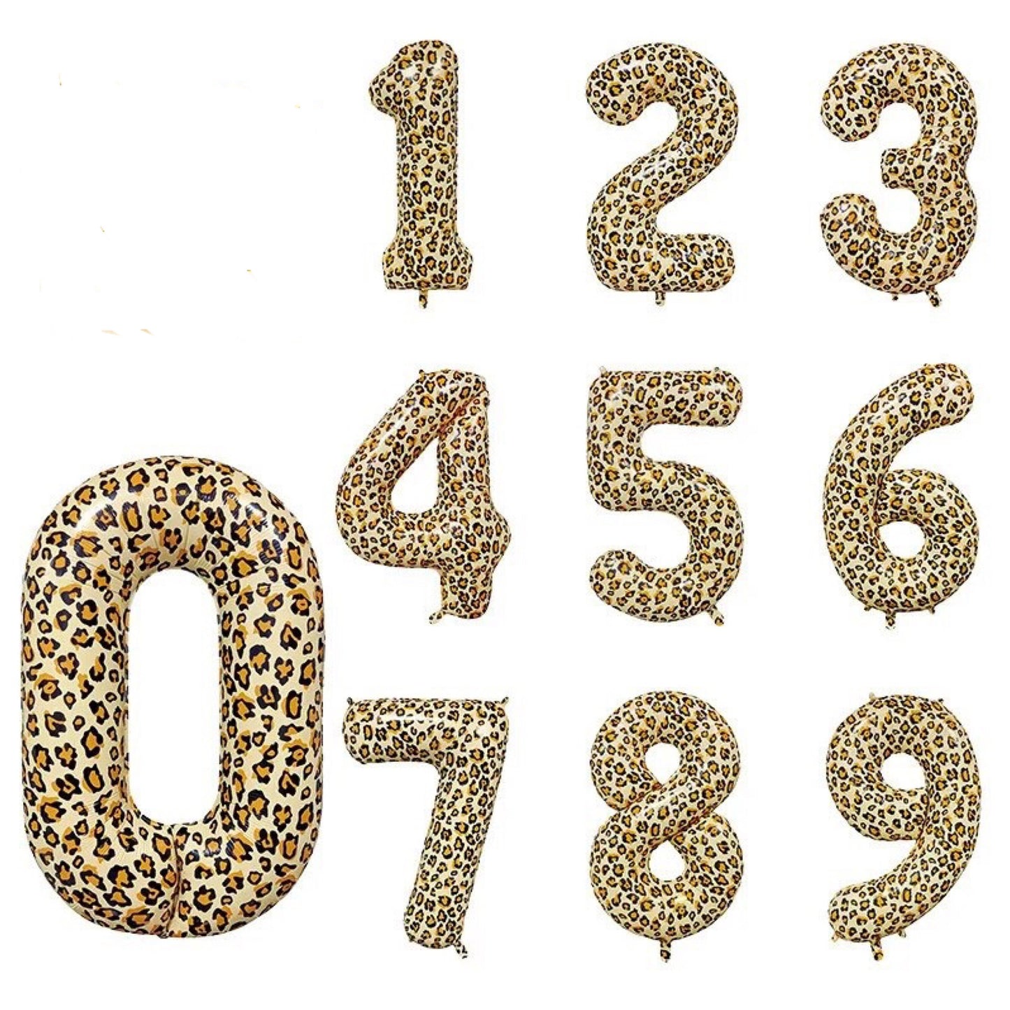 Leopard Print Balloon Number Party DIY Decorations