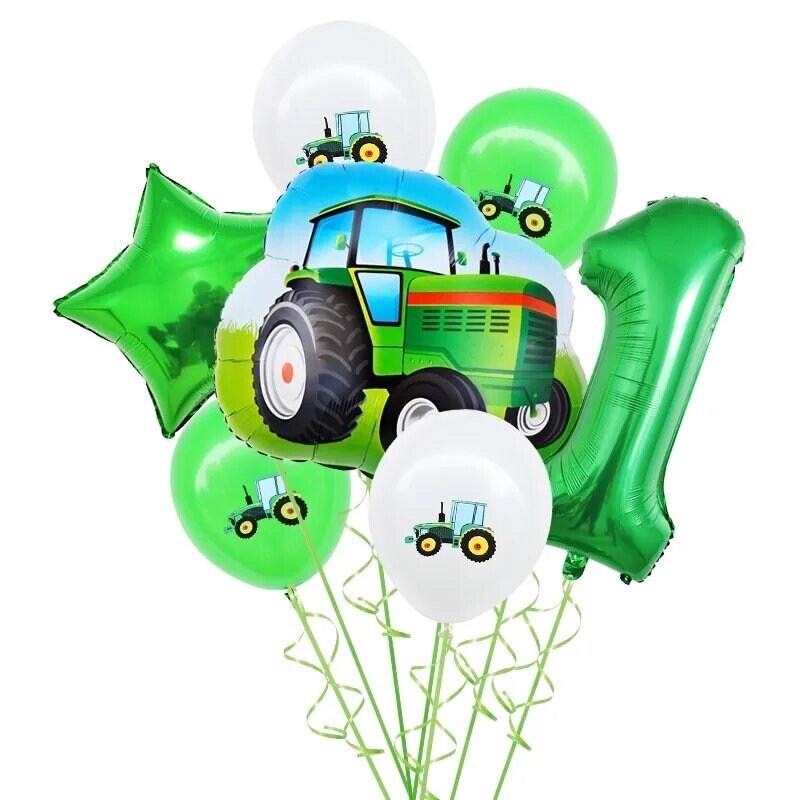 Tractor Farm Balloon Kit Birthday Number Party DIY Decorations BN23