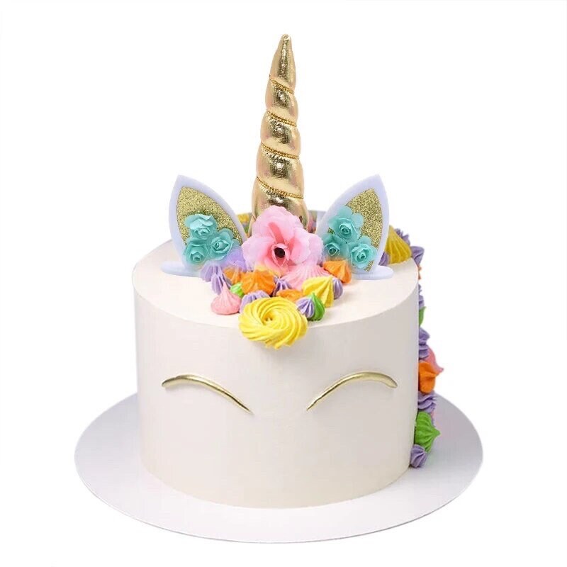 Unicorn Cake Topper Graduation Birthday Baby Shower Bridal Party DIY Decoration