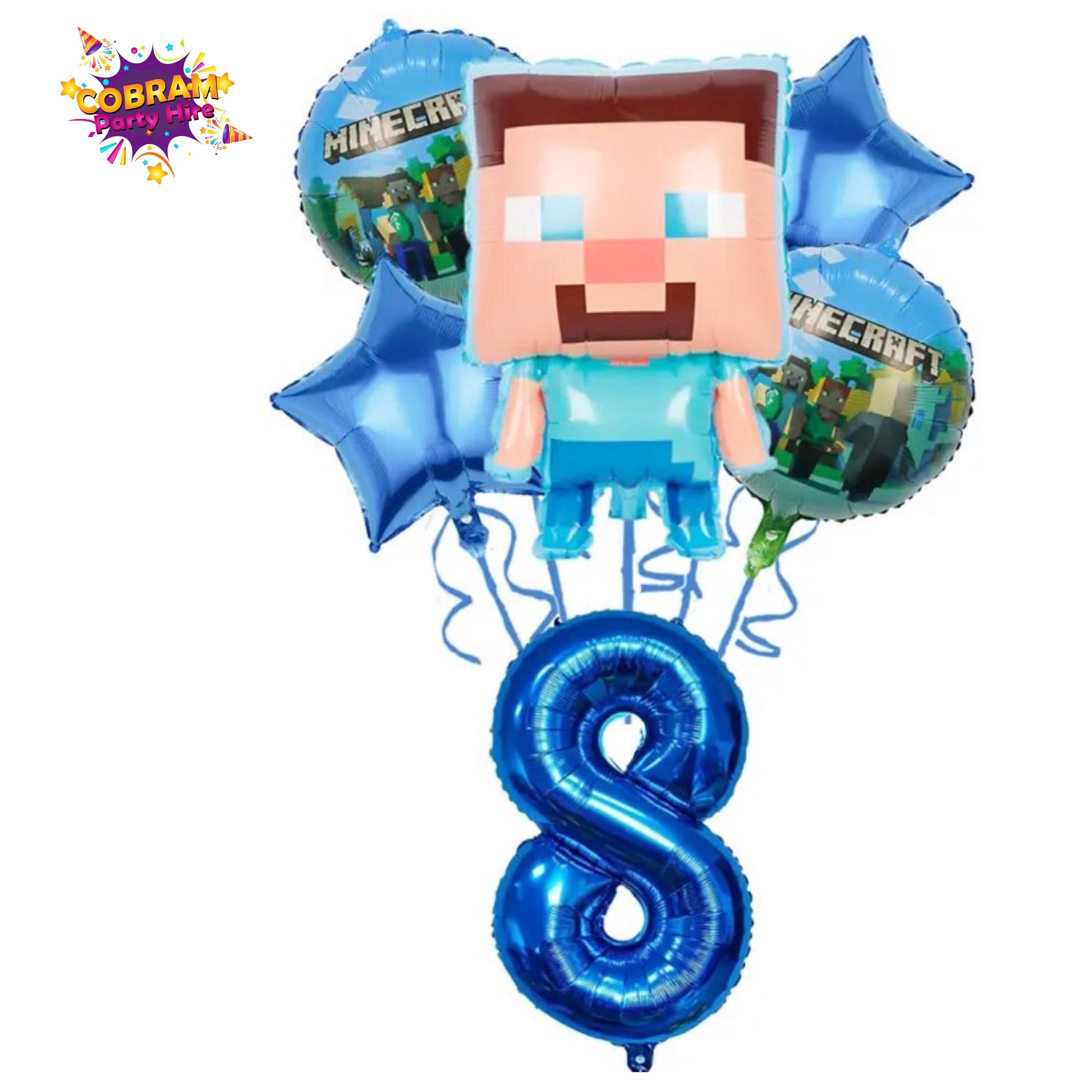 Minecraft balloon number kit Birthday Party DIY Decorations