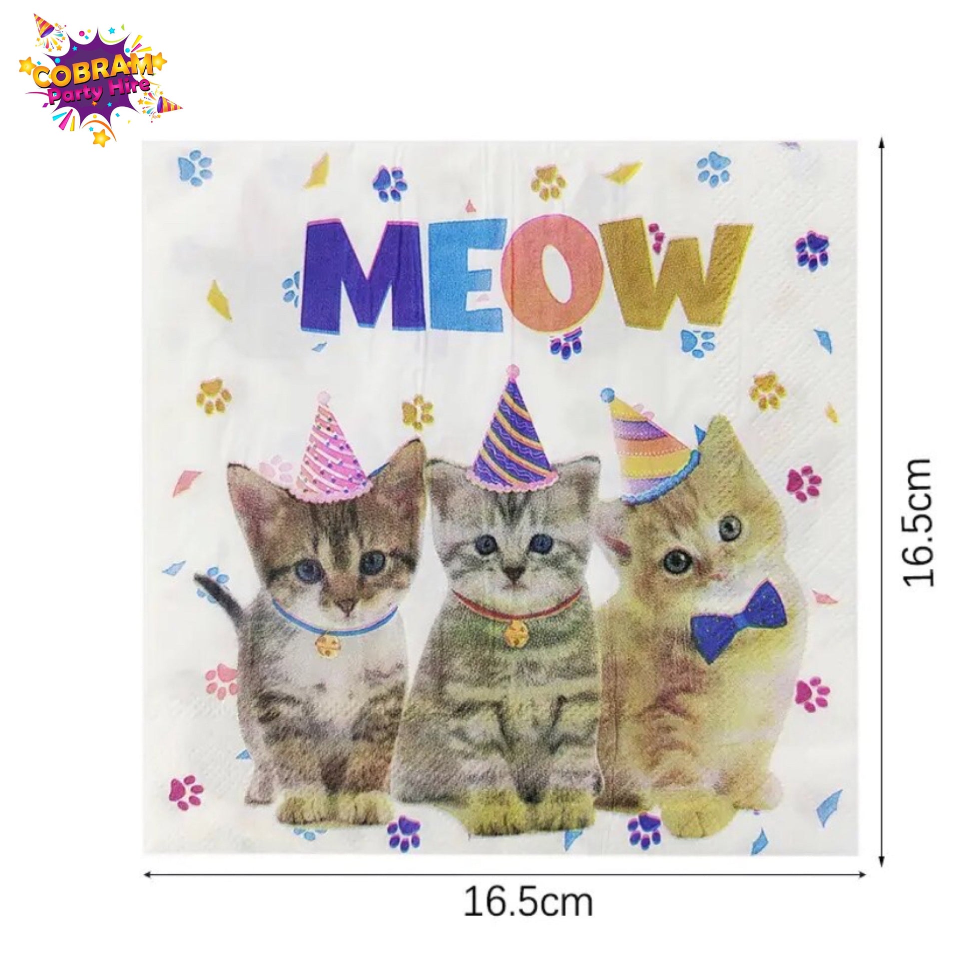 Cat Kitten Meow Party Supplies plates napkins tablecloth Graduation Birthday Baby Shower Party DIY